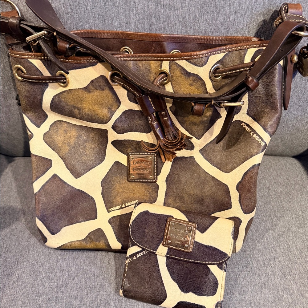 Dooney & Bourke Giraffe Print Shoulder Bag
